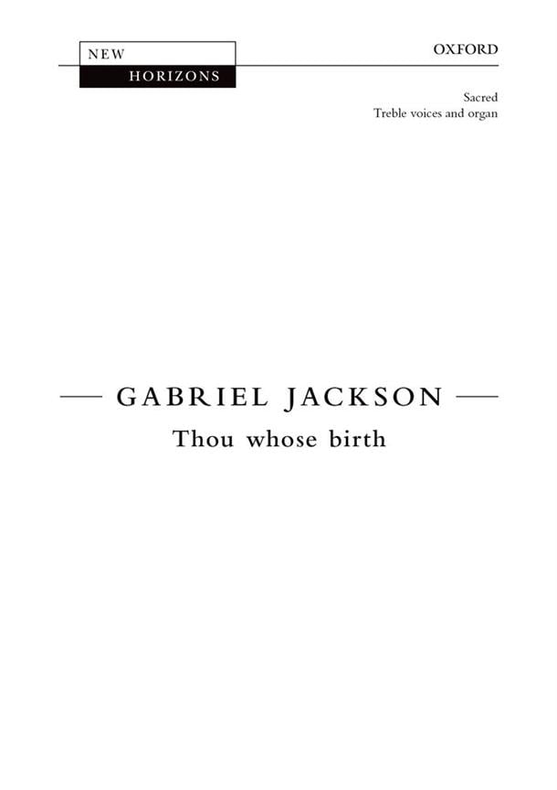 Thou Whose Birth